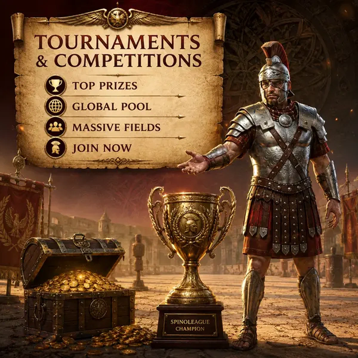 Seasoned competitor reaching for tournament trophy at Legiano Tournaments & Competitions arena